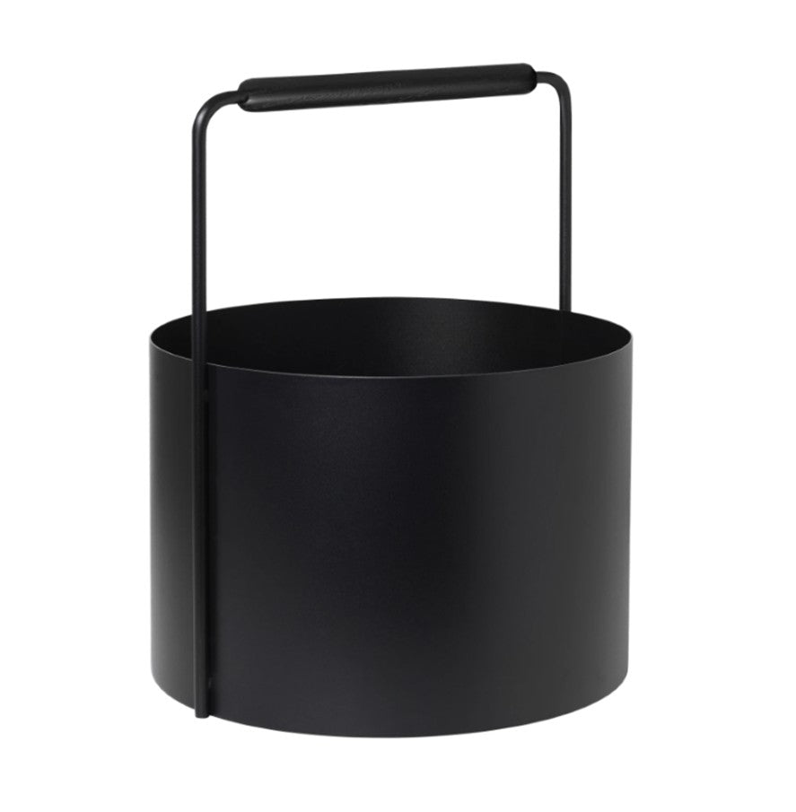 Firebasket for logs in black