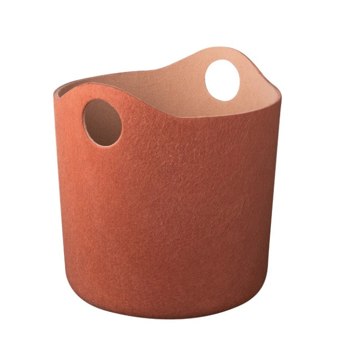 Medium Felt Storage Basket in Rust