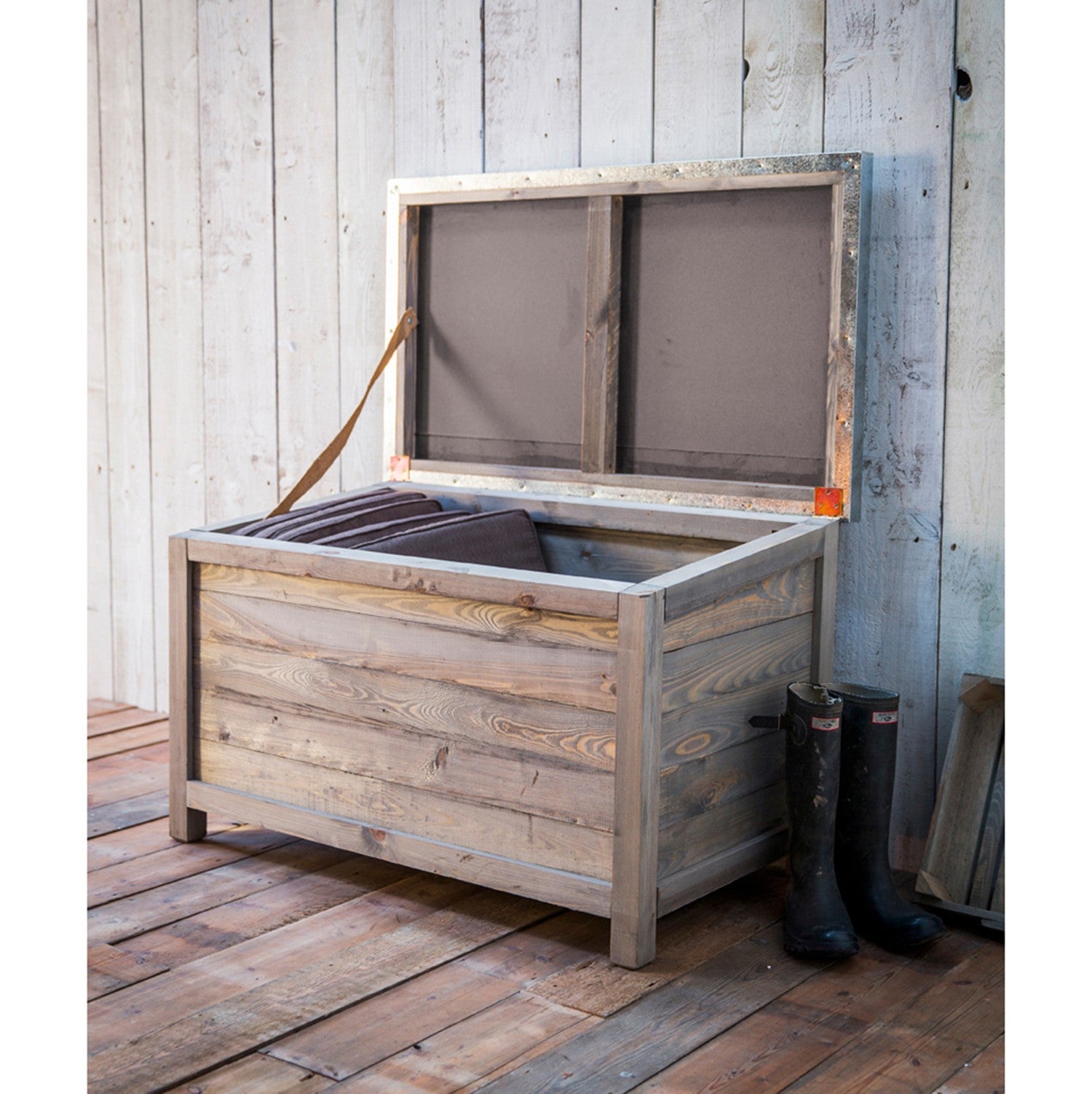 Outside Storage Boxes Zinc Top