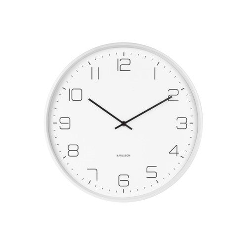 Wall Clock in Matt White