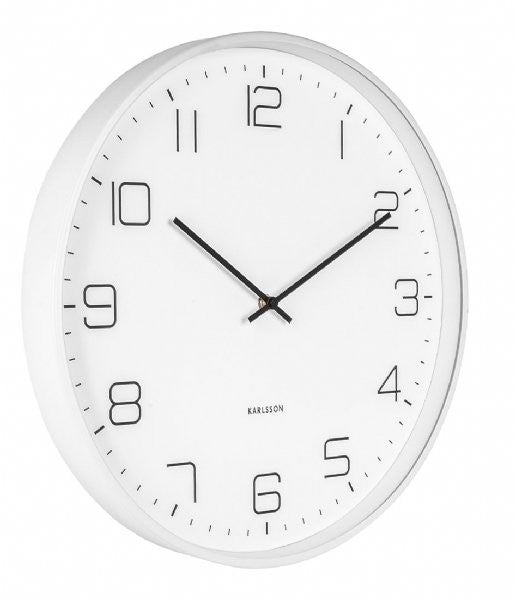 Wall Clock in Matt White