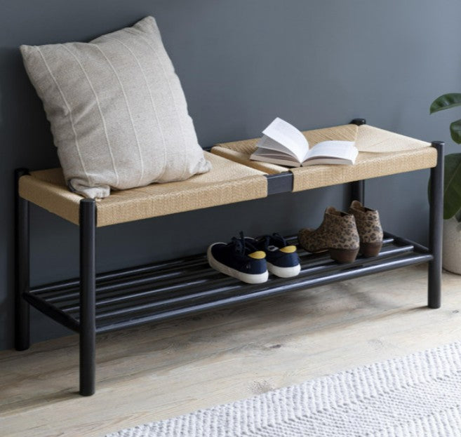 Hallway Bench in Black