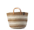 Medium Market Basket in White Rib
