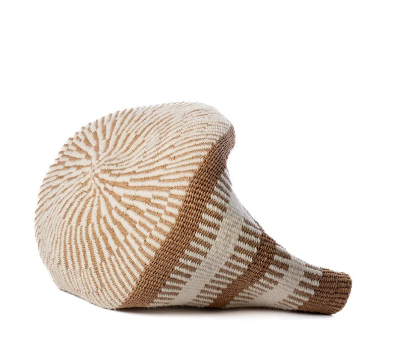 Extra Small Market Basket in White Rib