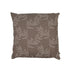 Leaf Print Cushion in Brown