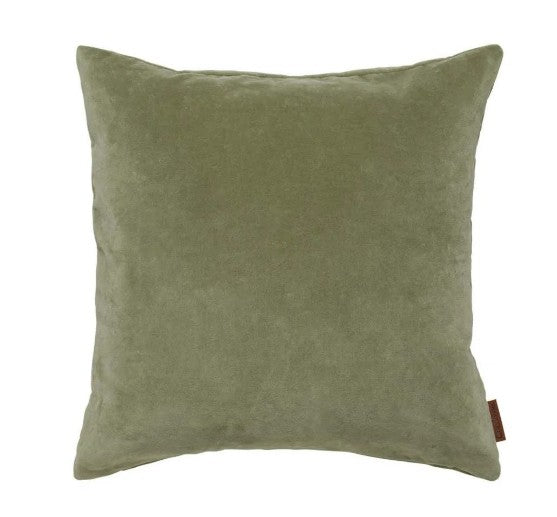 Velvet Cushion Cover in Green