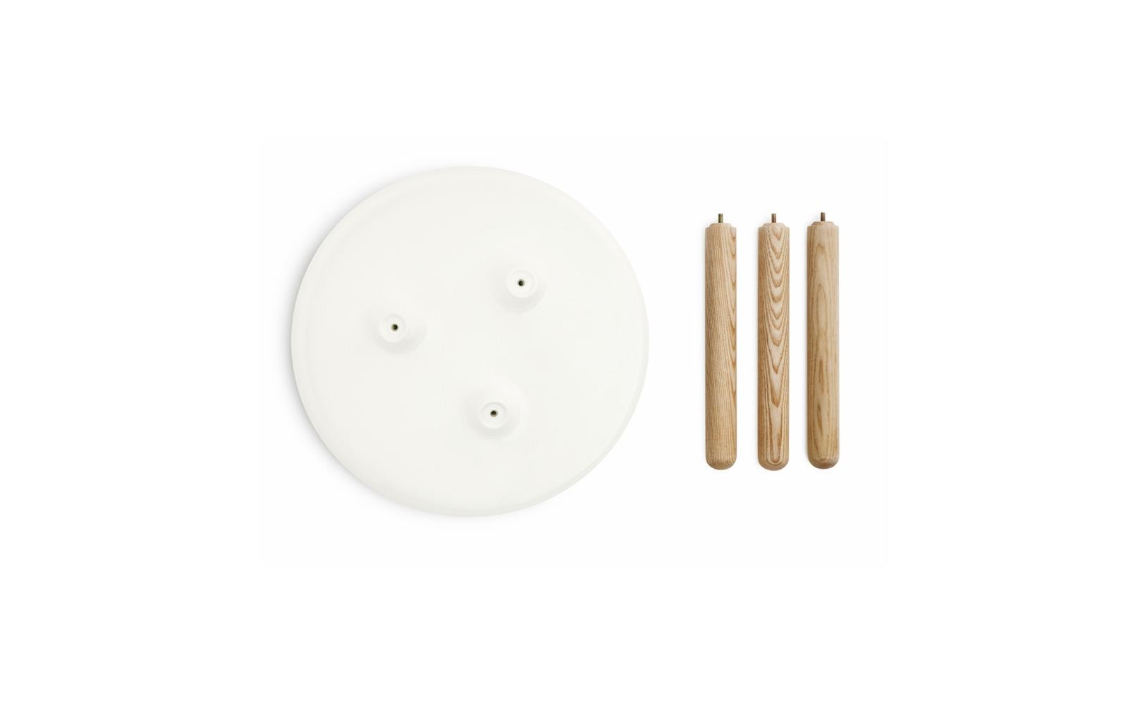 White Side Table 42cm x 50cm