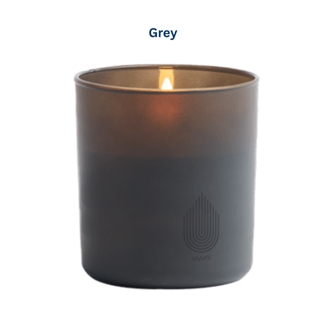 LED Frosted Unscented Glass Candle in 3 Colours