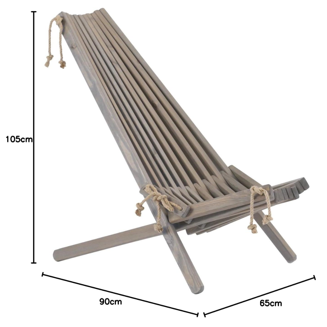 Grey Oiled Pine Eco Chair