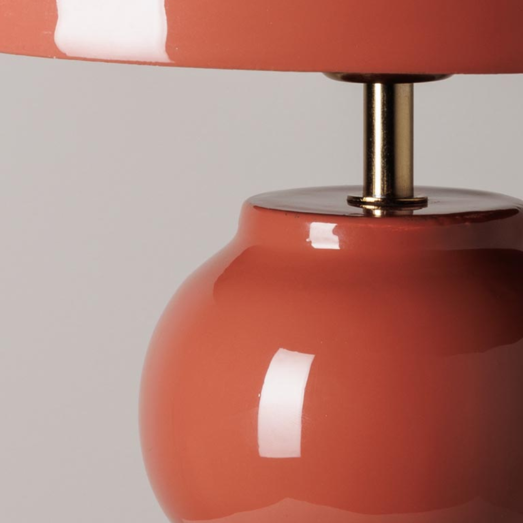Lacquered Bulb Table Lamp in 2 Colours