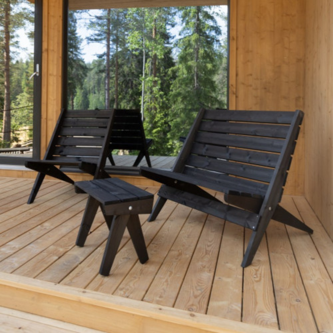 Folding Chair Dark Wood - 2 sizes