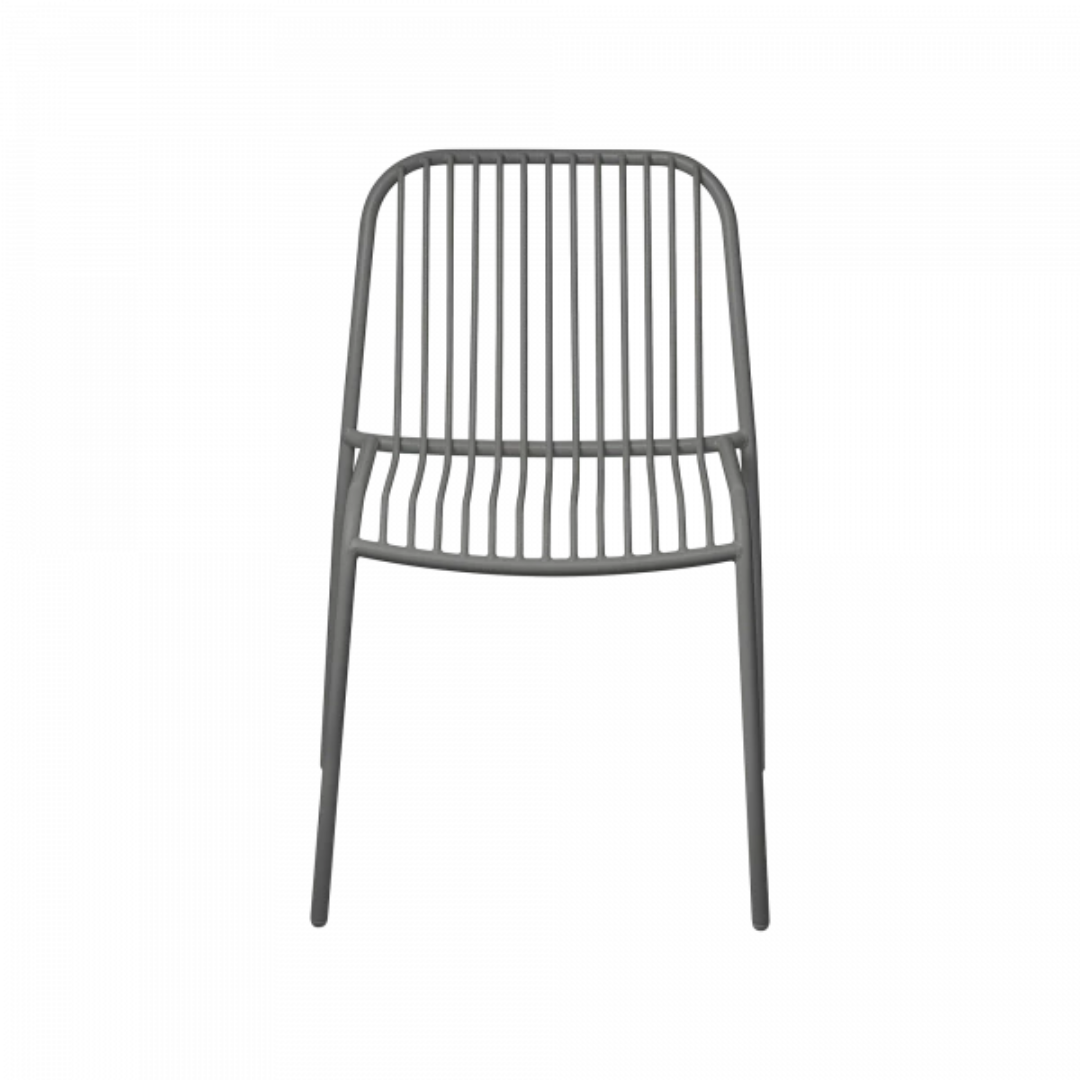 Outdoor Wire Chair Armless with Seat Rest in 2 Colours