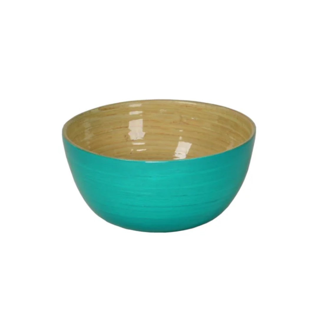 Bamboo Bowl Turquoise Small