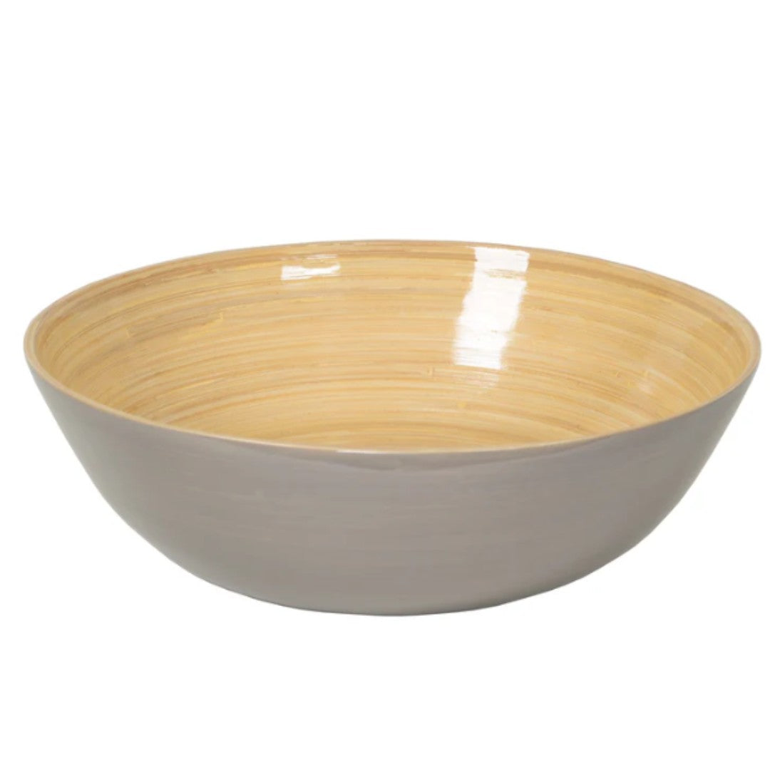 Bamboo Bowl Large Nature Grey
