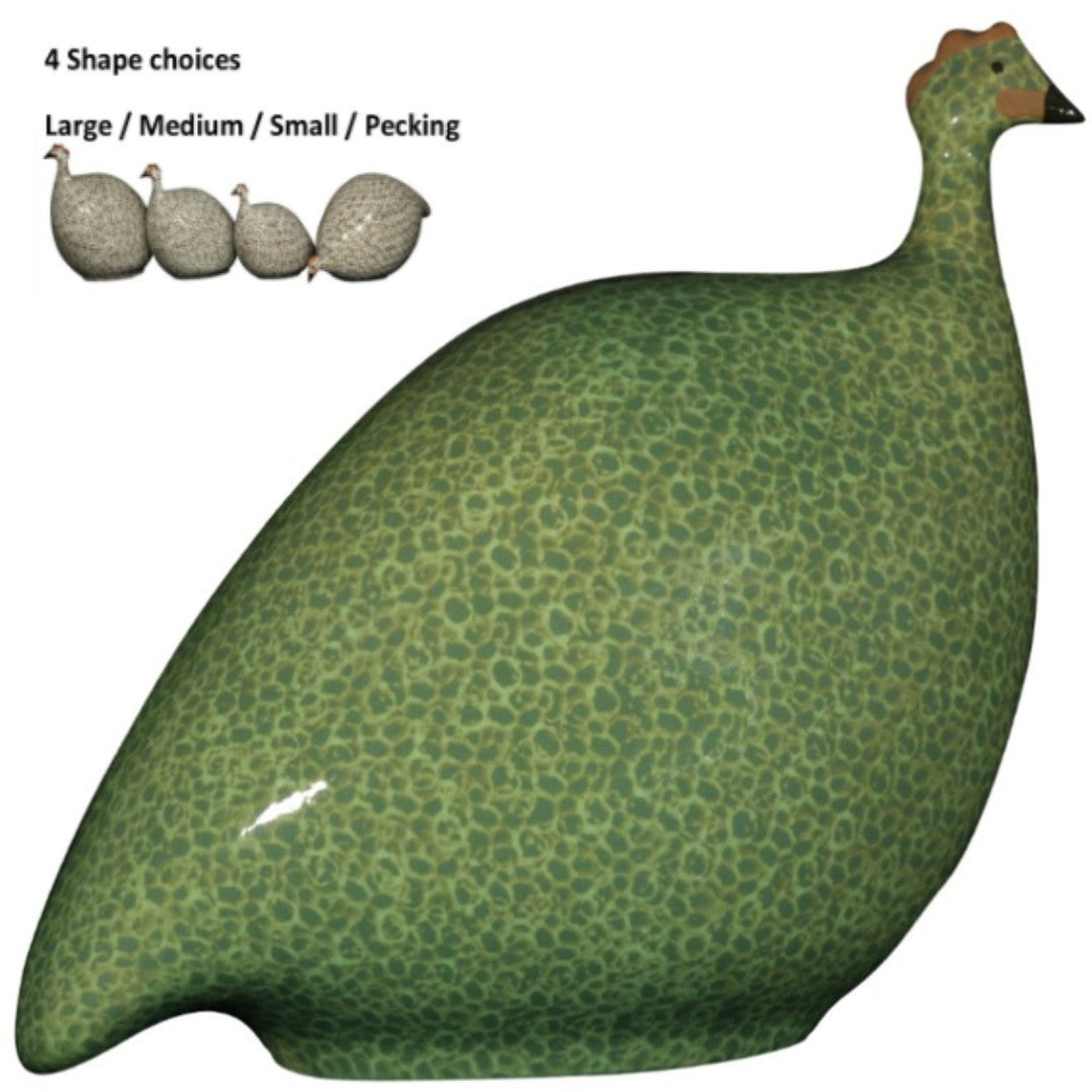 Guinea Fowl Green Speckled Yellow