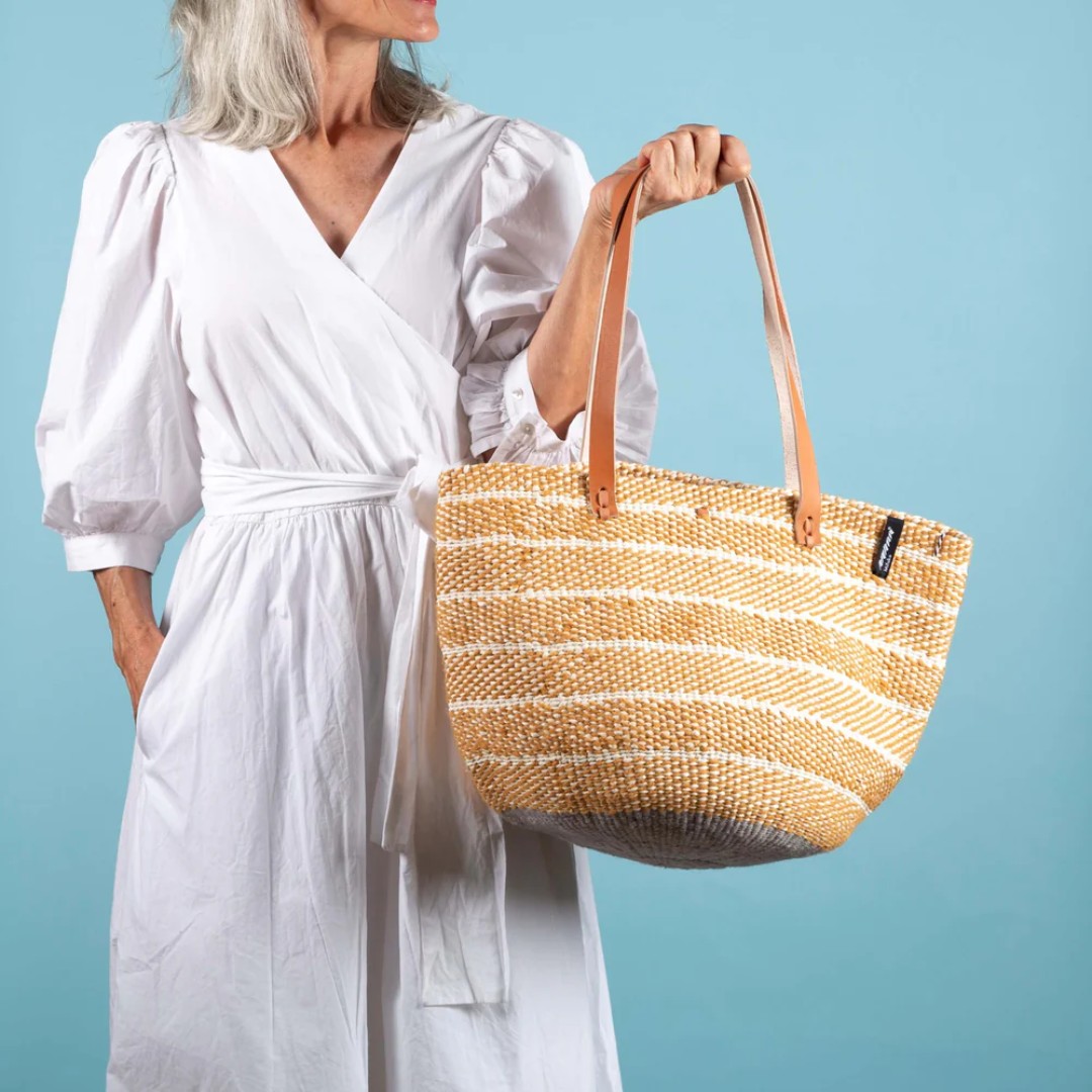 Pamba Shopper / Basket Medium - Ochre