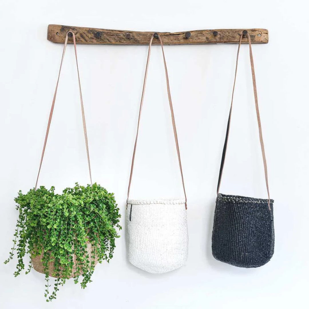 Hanging Basket in Black - Small