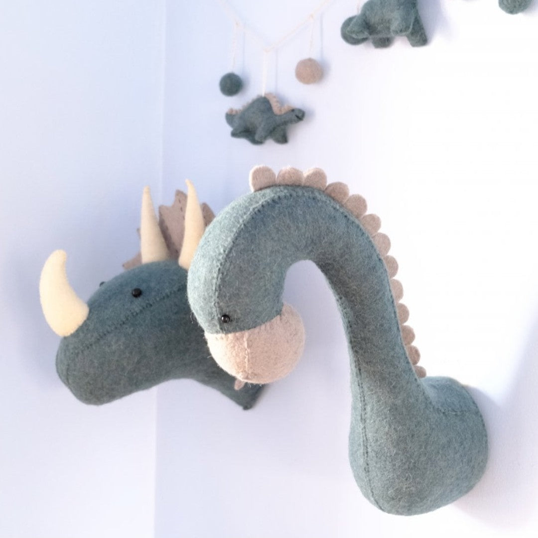 Mini Felt Diplodocus Head