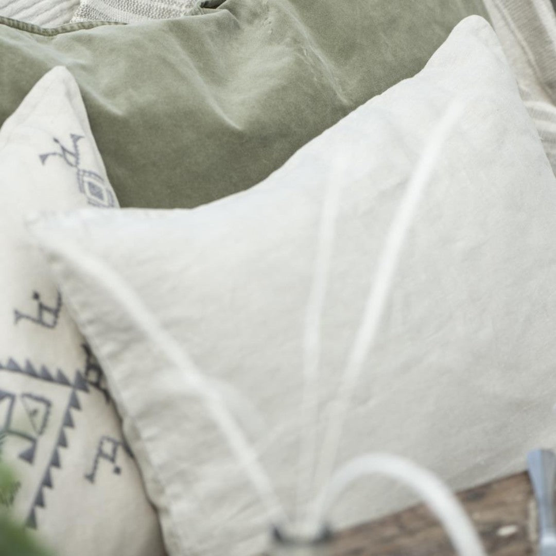 Butter Cream Linen Cushion