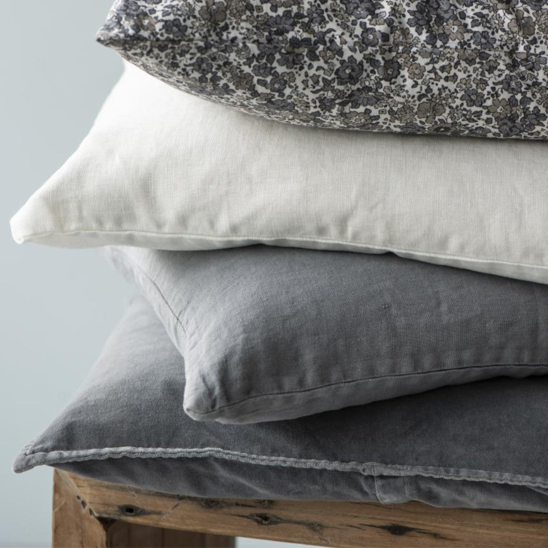 Dusty Blue Linen Cushion