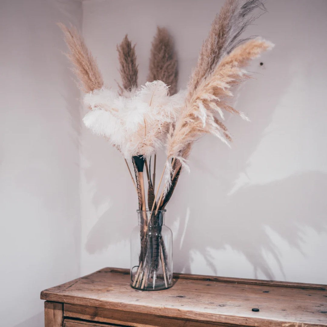 White Ostrich Feather Duster