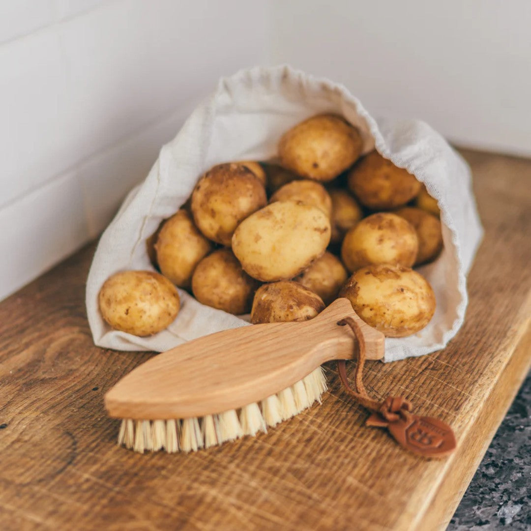 timber vegetable cleaning brush