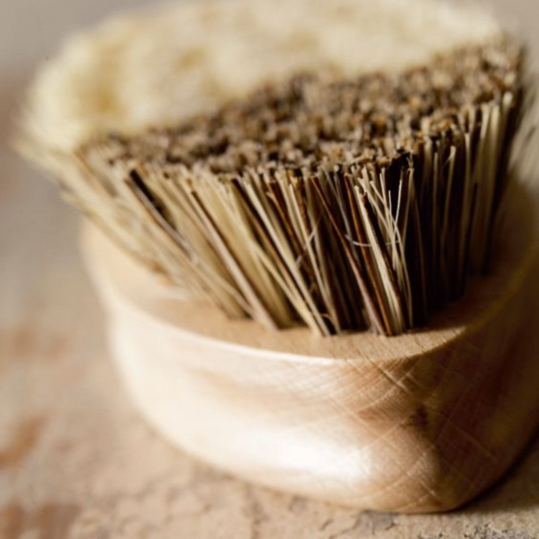 timber vegetable cleaning brush