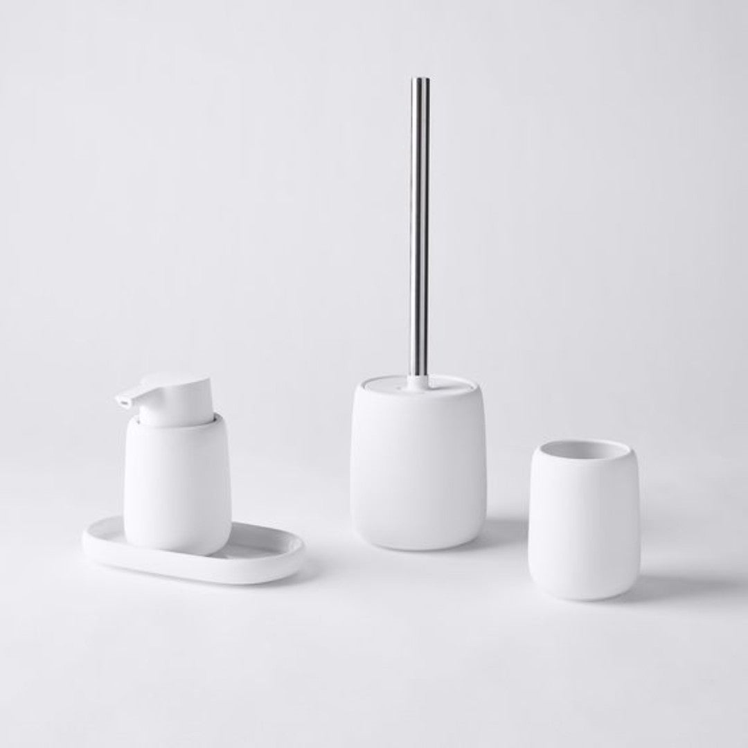 White Toilet Brush