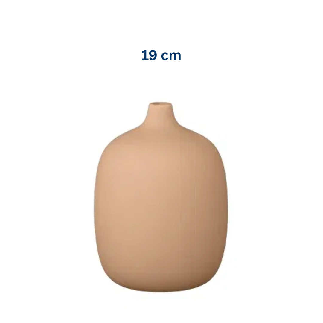 Amber Brown Ceramic Vase in 3 Sizes