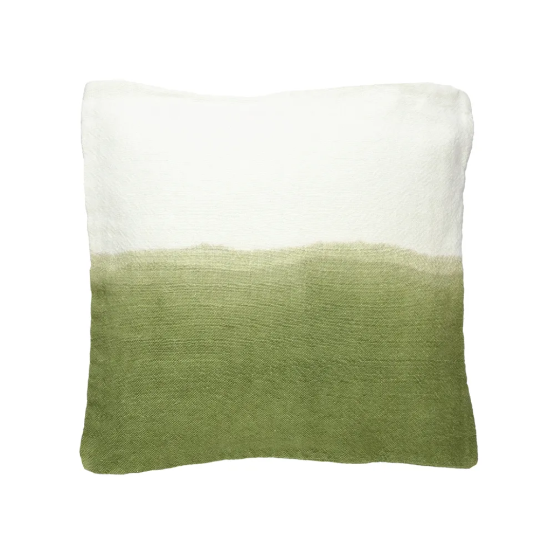 White Two Toned Linen Cushion 45 x 45cm in 4 Colours