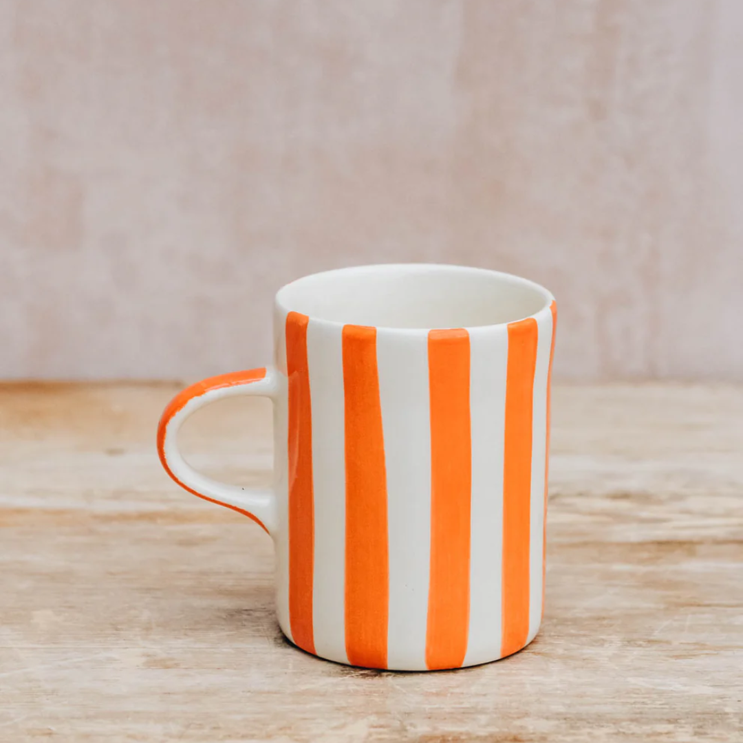 Ceramic Mug Candy Stripe