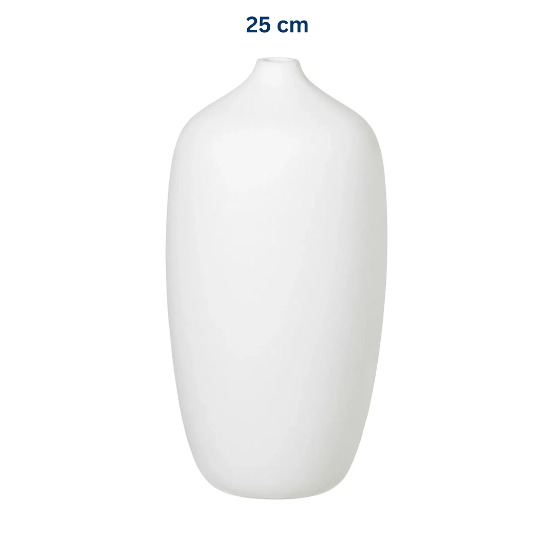 White Ceramic Vase in 3 Sizes