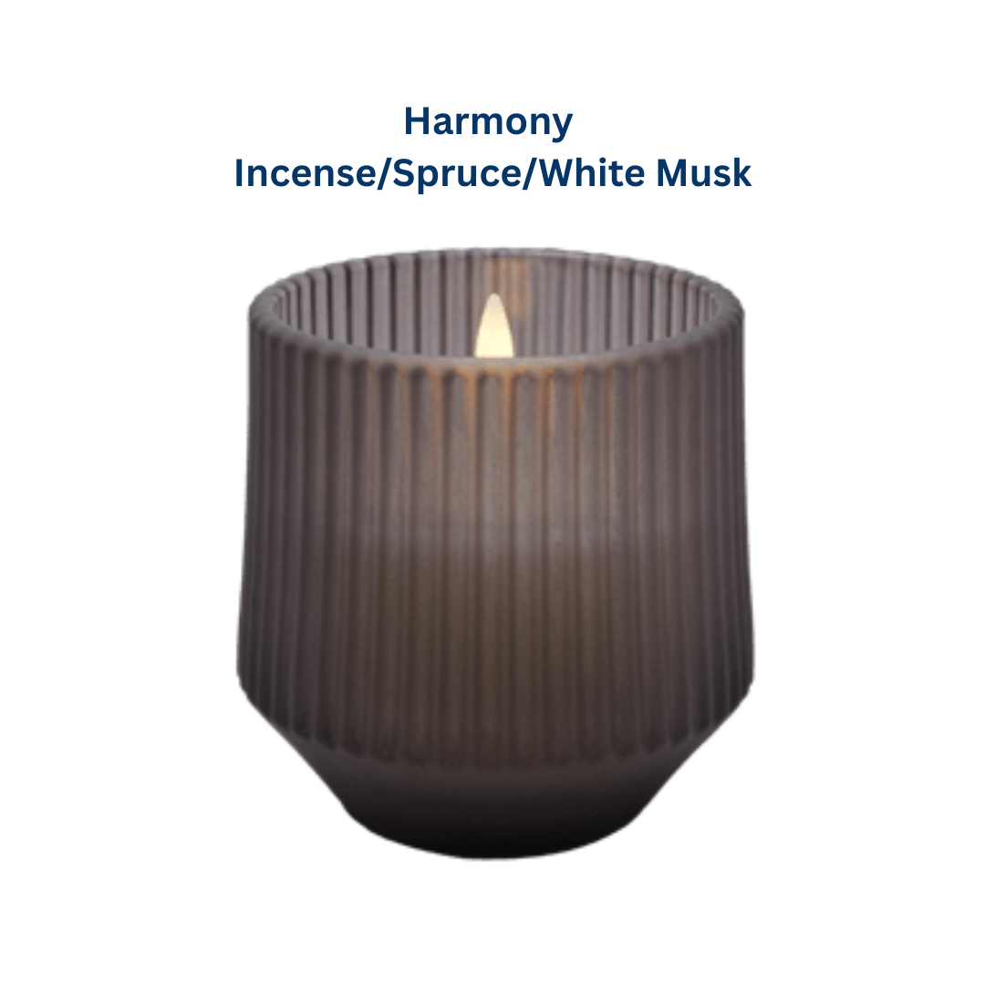 LED Scented Glass Candle in 4 Scents