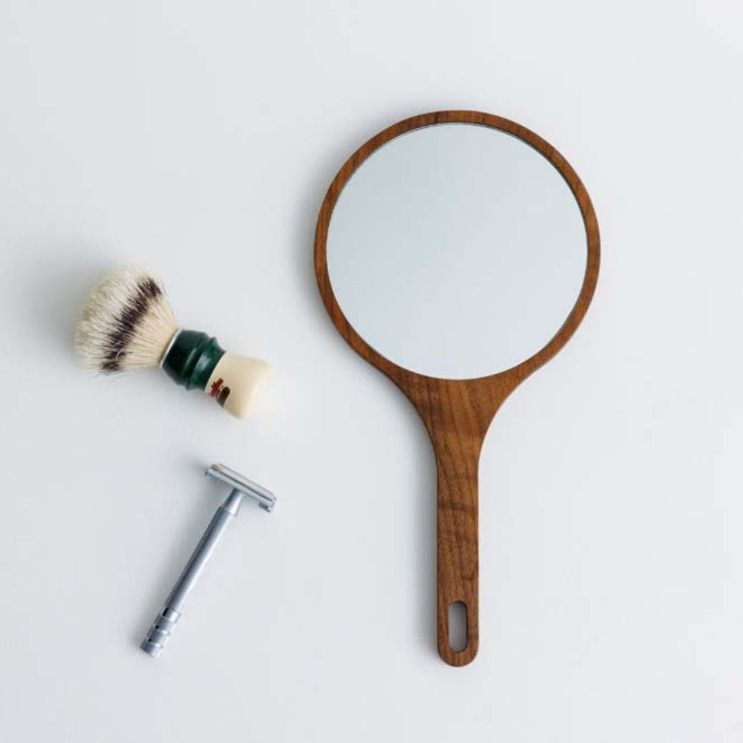Hand Mirror in Ash or Walnut