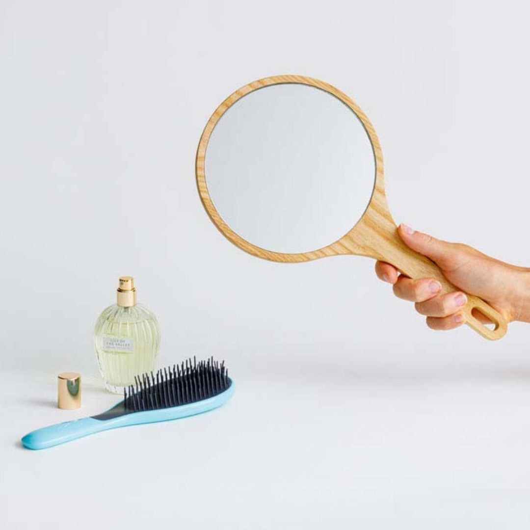 Hand Mirror in Ash or Walnut