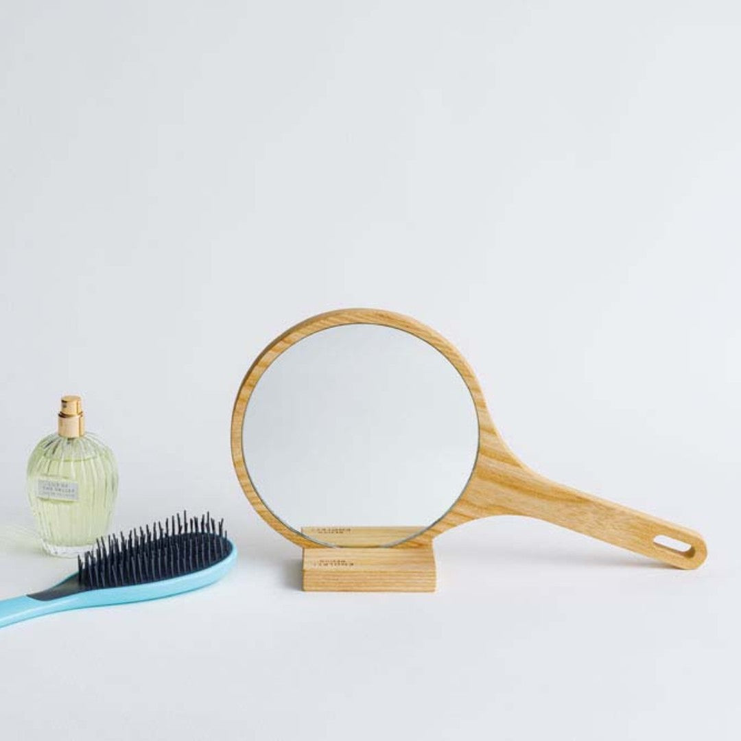 Hand Mirror in Ash or Walnut