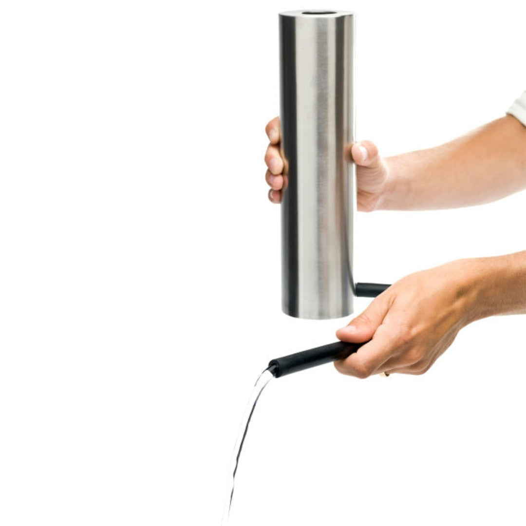 Watering Can in Brushed Steel or Green