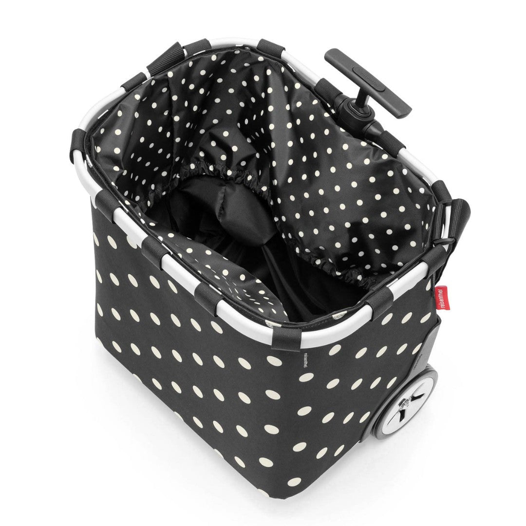 Shopping Trolley White Polka Dots