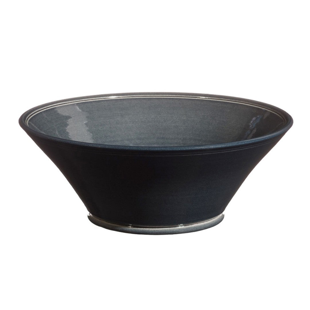 Black Ceramic Flared Bowl in 3 Sizes