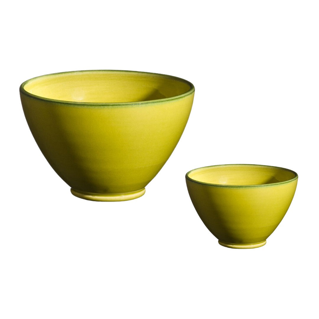 Apple Green Round Bowl - 2 Sizes