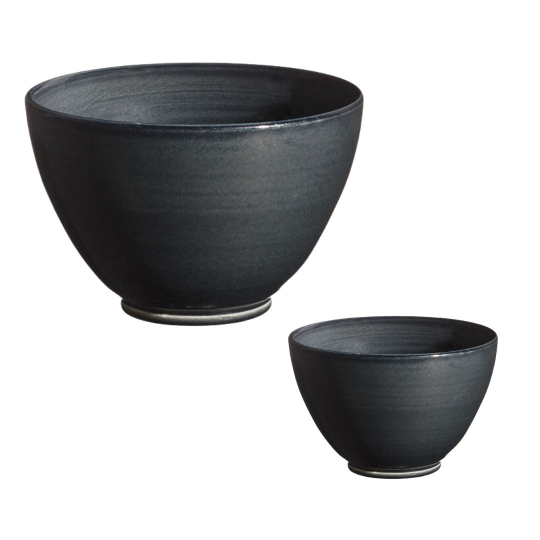 Black Round Bowl - 2 Sizes