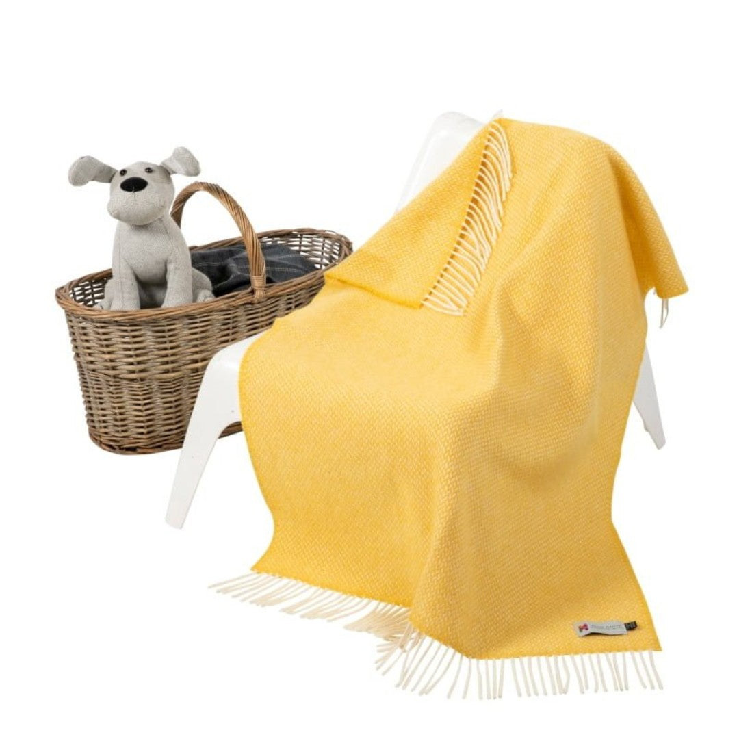 Yellow Cashmere Baby Blanket