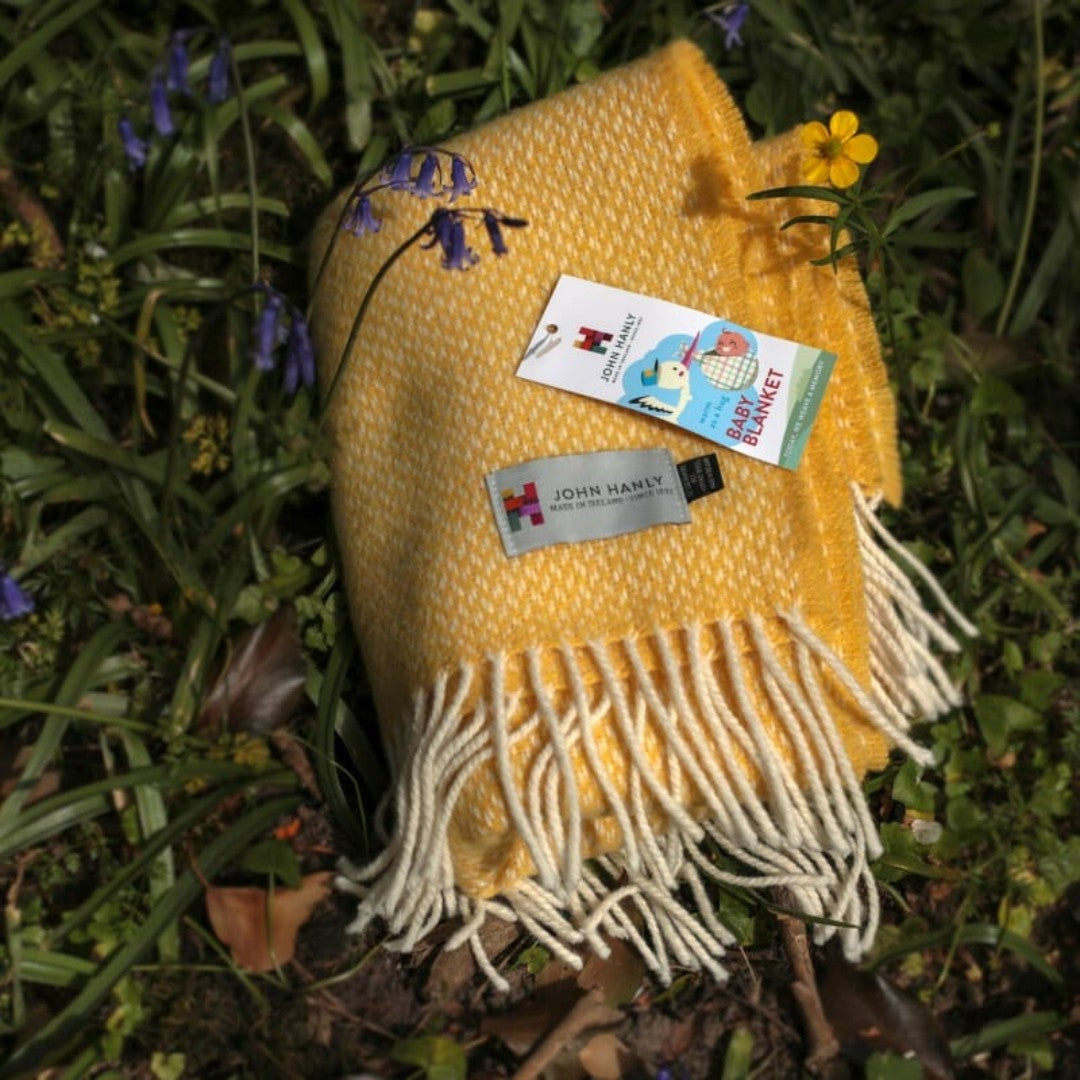 Yellow Cashmere Baby Blanket