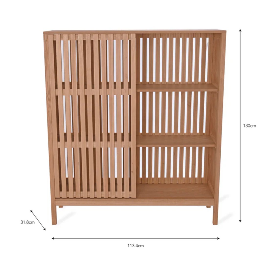 Large Linear Storage Unit in Ash