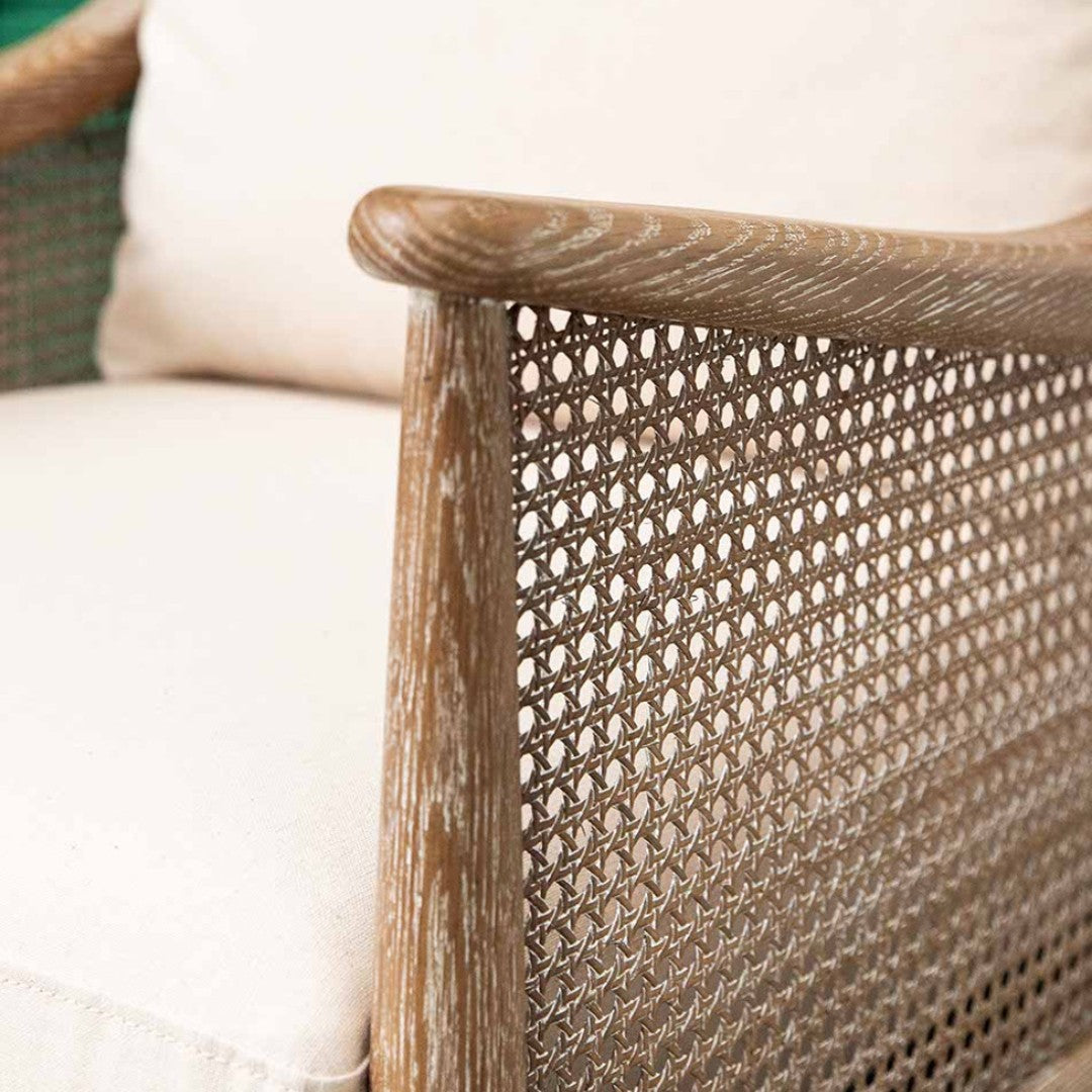 Rattan Armchair in Oatmeal