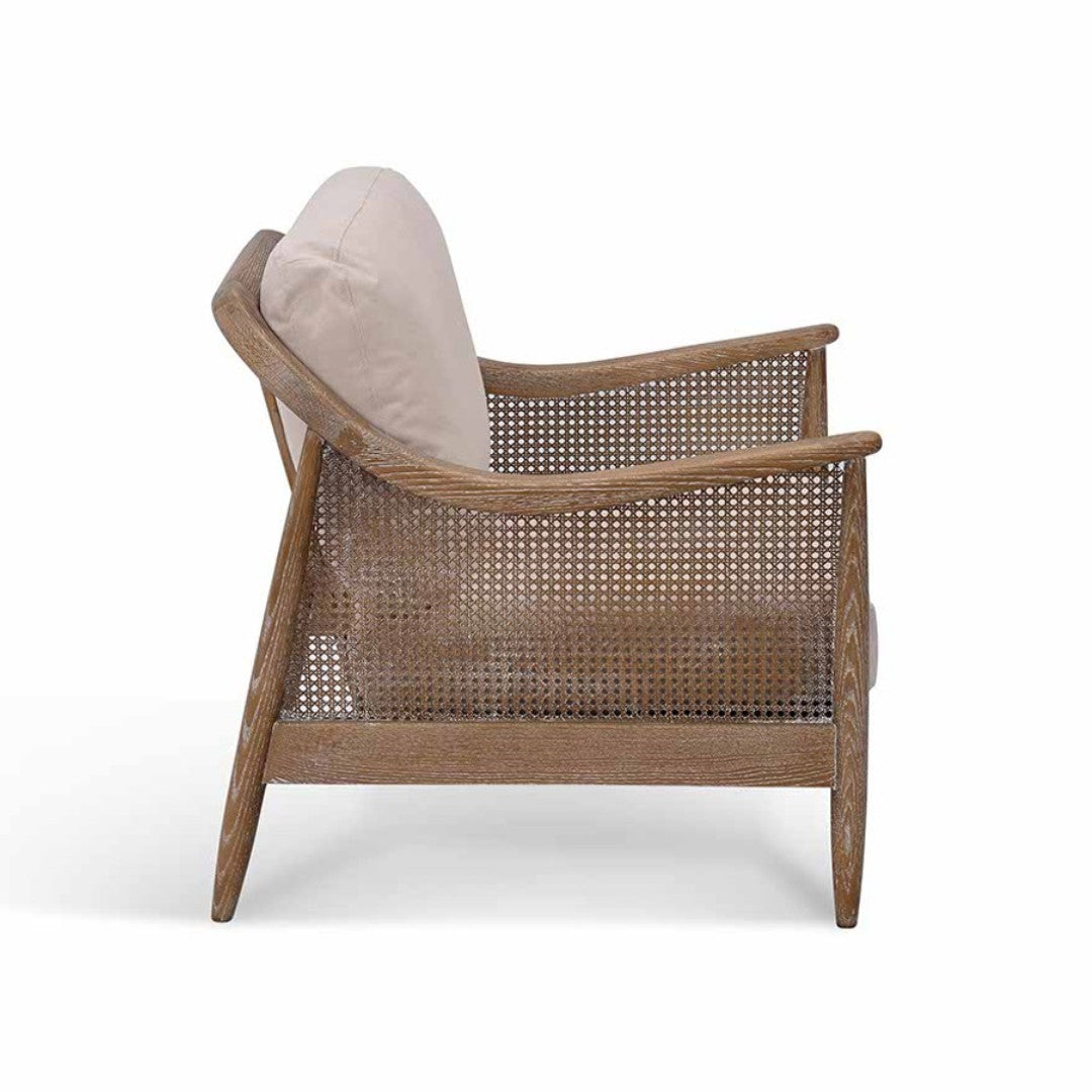 Rattan Armchair in Oatmeal