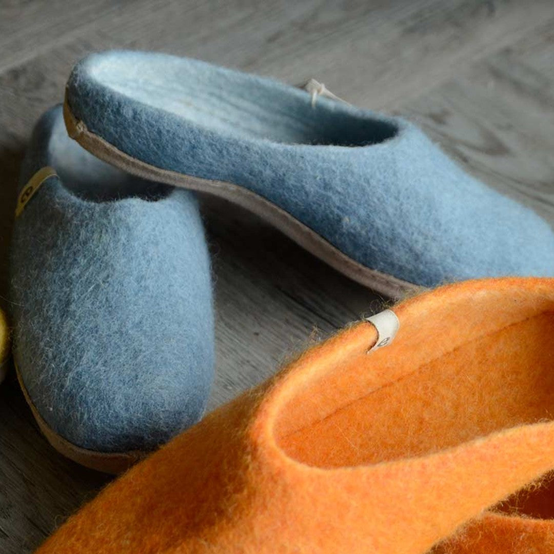 Slippers in Light Blue - 3 sizes