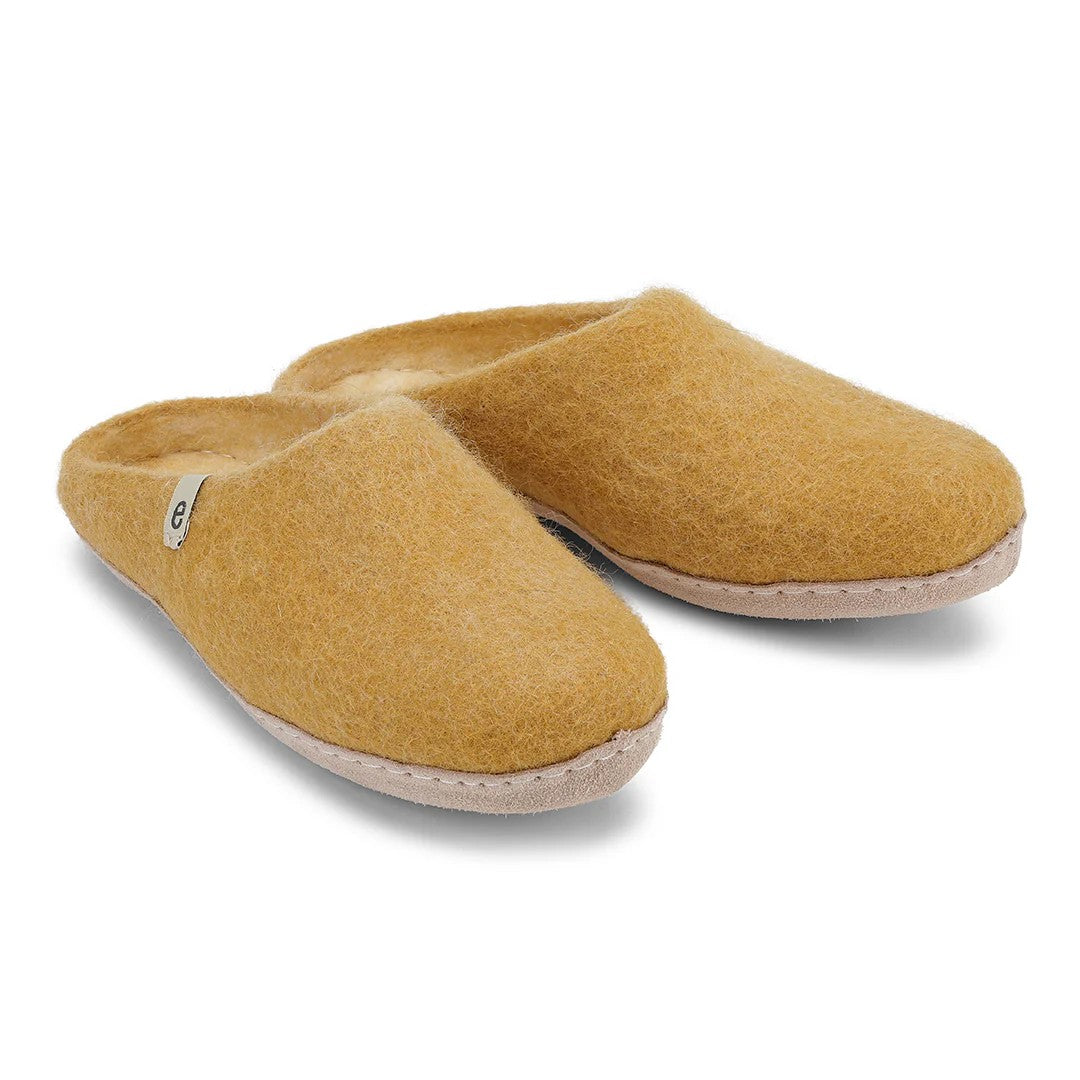 Slippers in Mustard - 3 sizes
