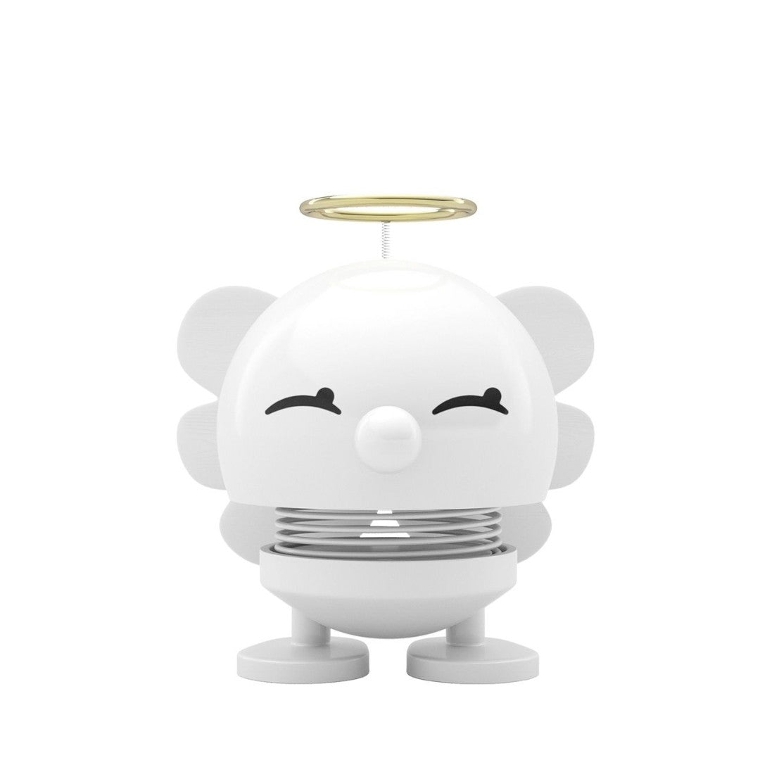 Small Angel Spring Figure in White with Eyes Shut