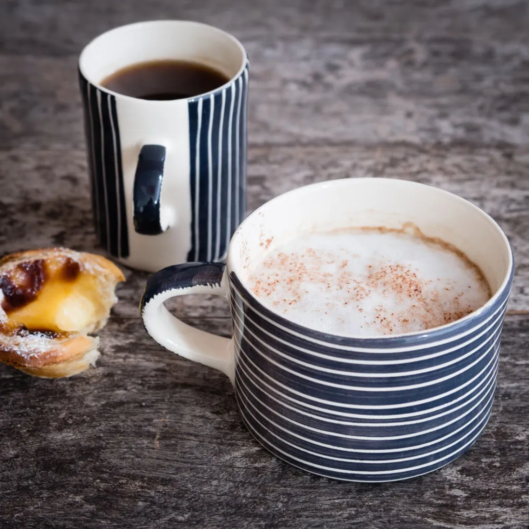 Ceramic Mug Sgrafitto Stripe
